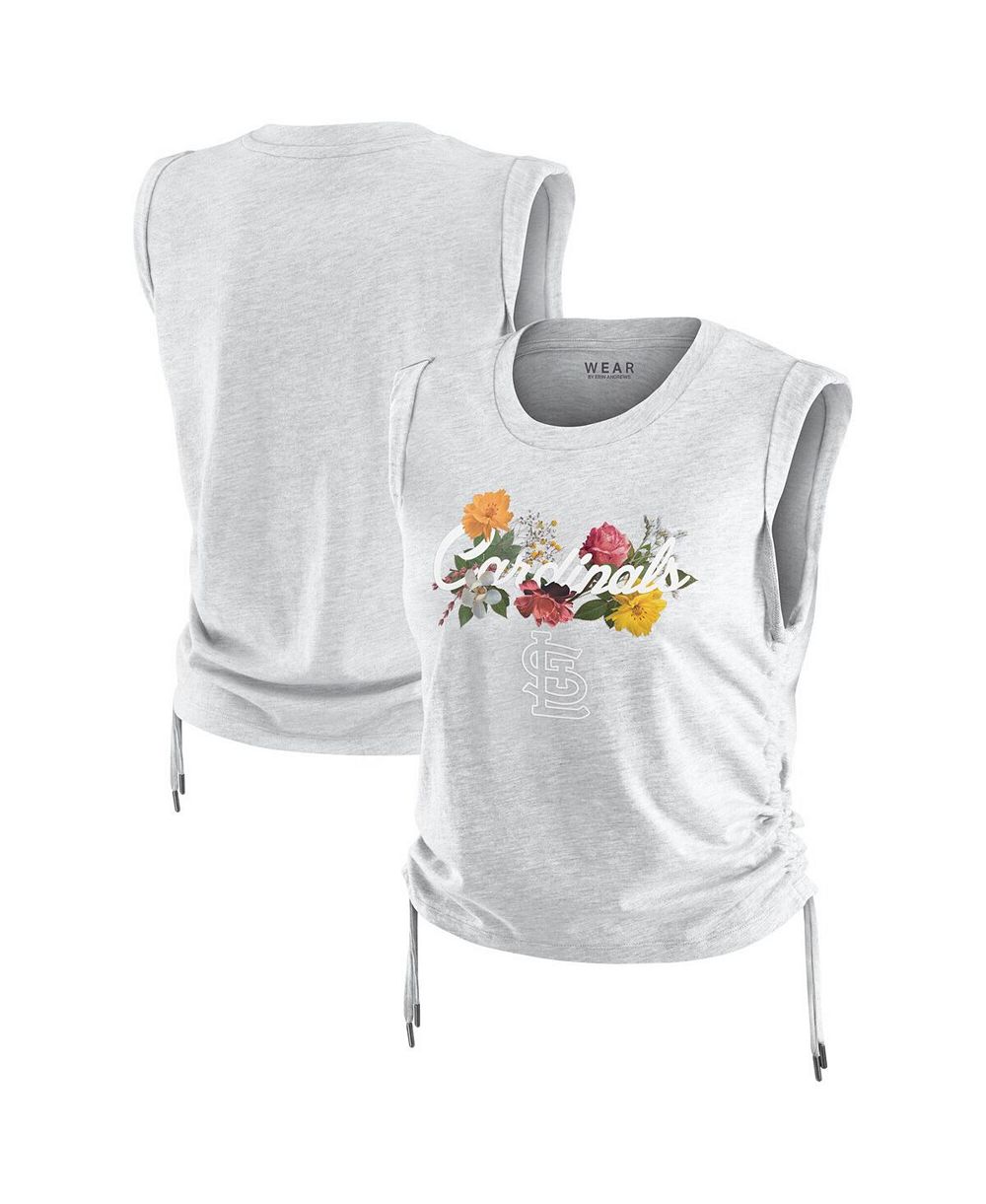 Женский топ WEAR by Erin Andrews Heather Gray St. Louis Cardinals Cinched Tank