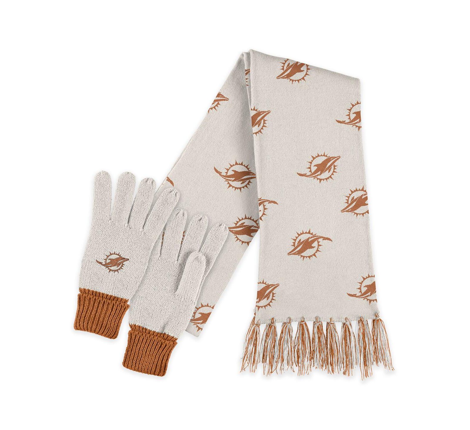 WEAR by Erin Andrews New York Giants Tonal Scarf and Gloves Set