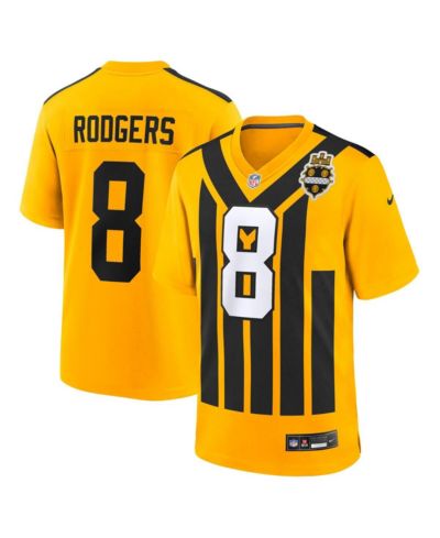 Игровая джерси Nike Men's Aaron Rodgers Gold Pittsburgh Steelers Alternate 1933 Throwback