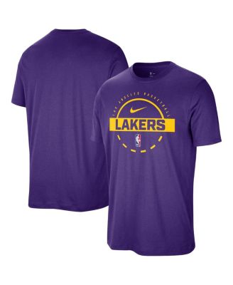 Мужская тренировочная футболка Nike фиолетовая Los Angeles Lakers Authentic