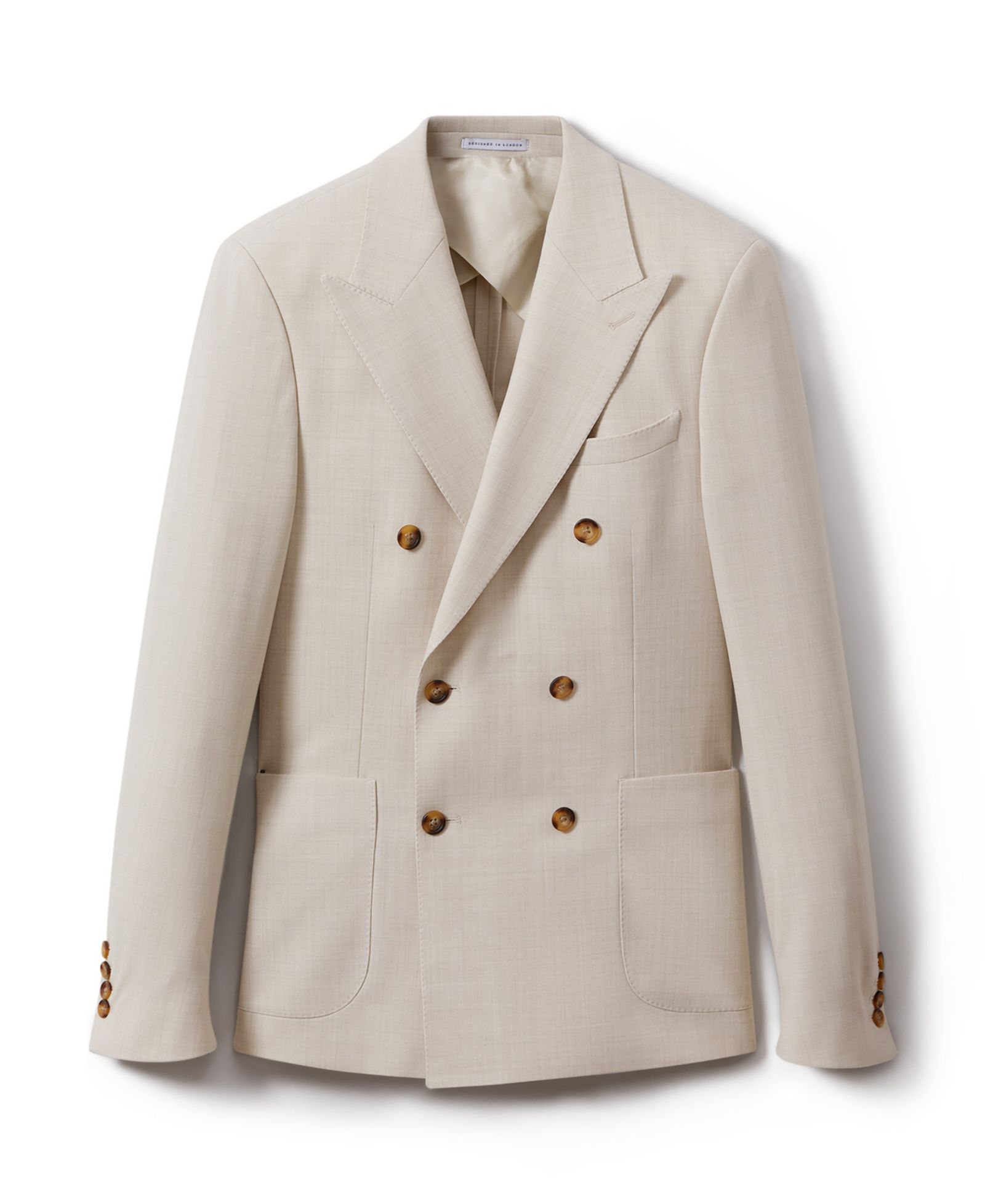 REISS Men's Belmont Slim-Fit Double Breasted Suit Blazer