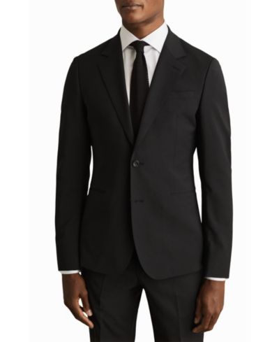 REISS Men's Promise Tailored-Fit Wool-Blend Single-Breasted Suit Blazer