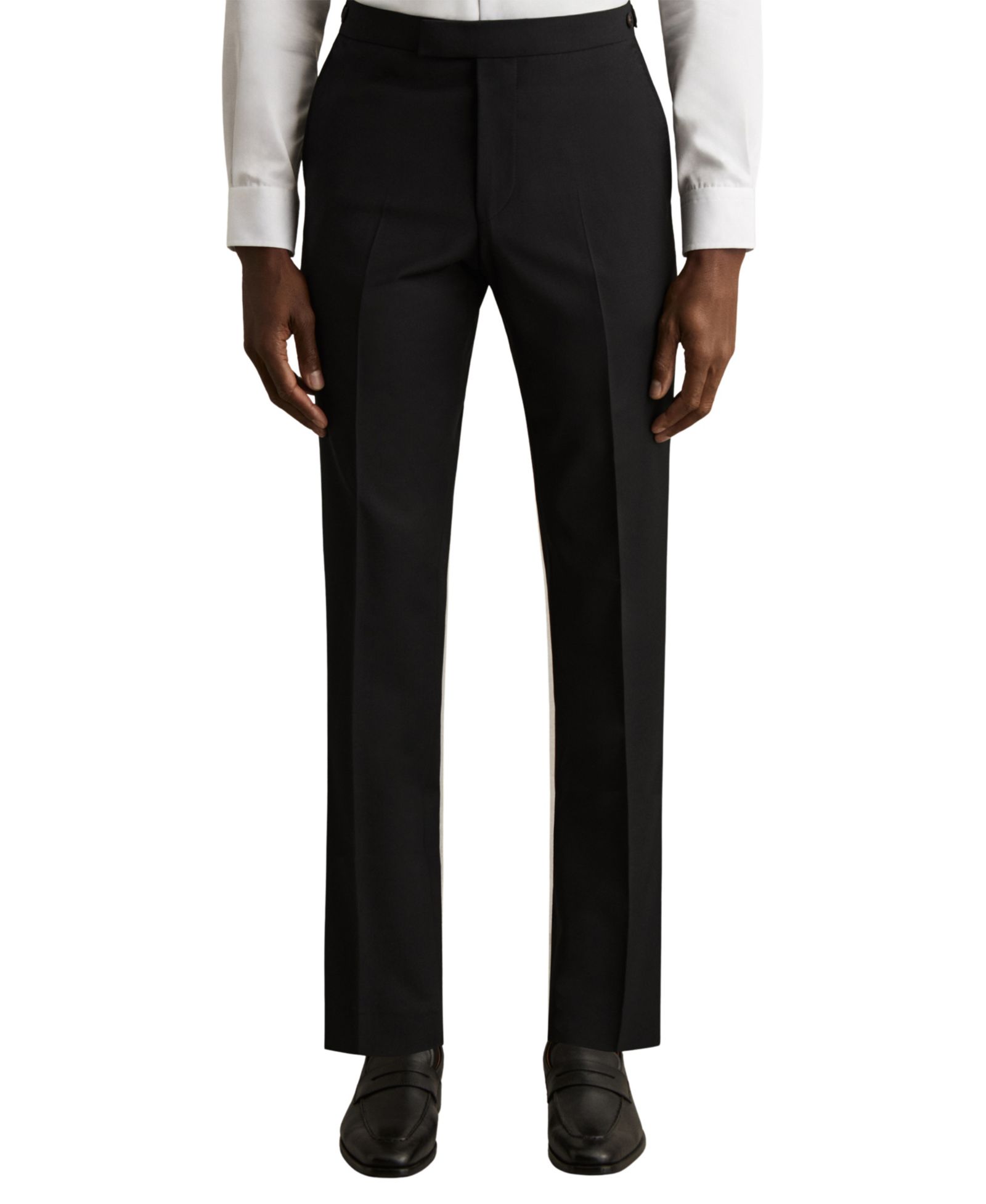 REISS Men's Promise Tailored-Fit Wool-Blend Suit Pants