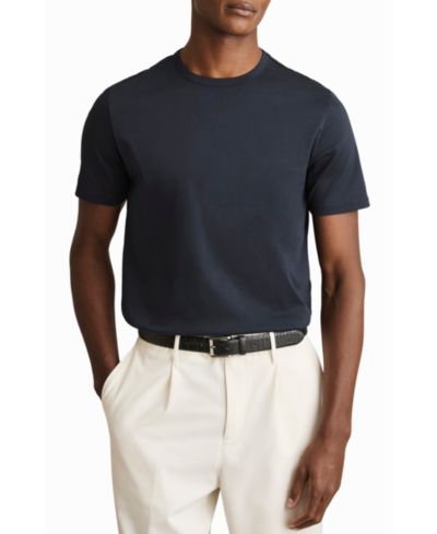 REISS Men's Count Air-Water Cotton Tailored-Fit T-Shirt