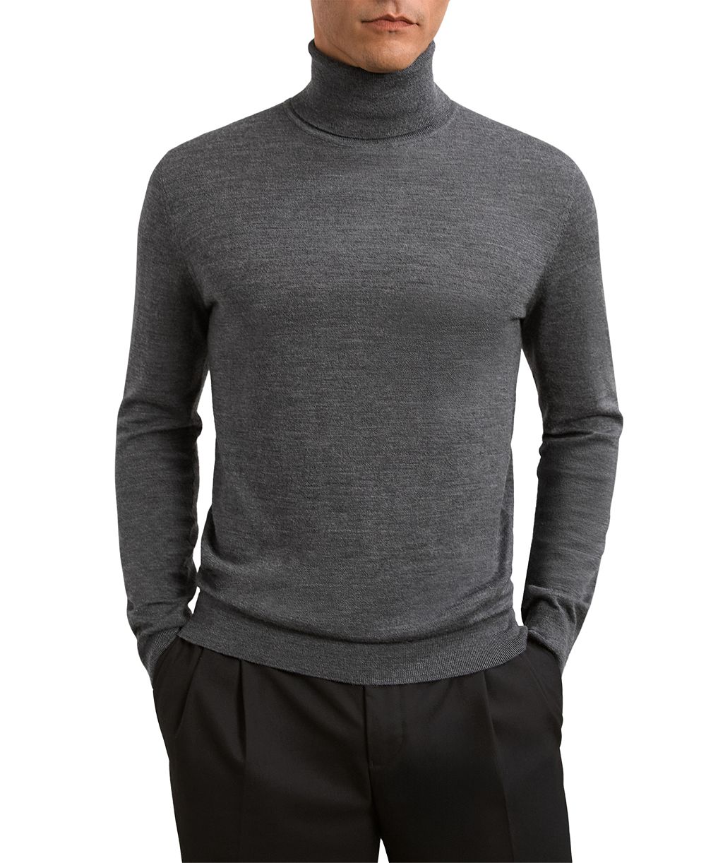 REISS Мужская Кейн мериносовая шерсть тurtleneck узкая свитер