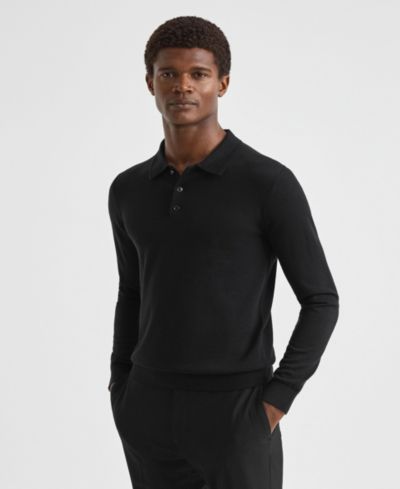 REISS Men's Trafford Merino Wool Polo Shirt