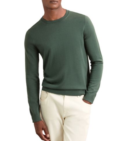 Мужской джемпер REISS Wessex Merino-Wool Crew-Neck