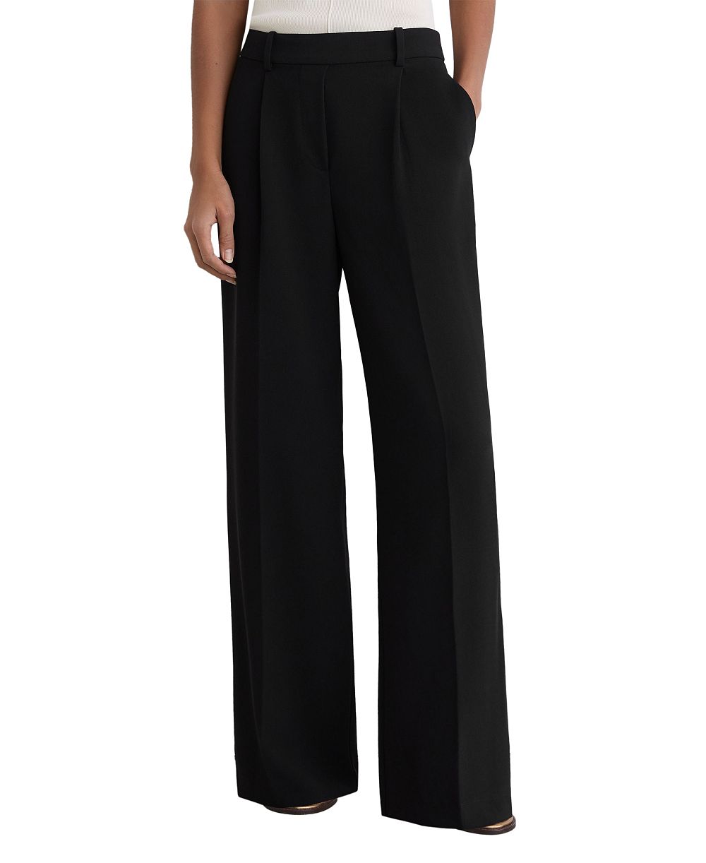 Женские широкие брюки REISS Eden из твида с эластичным поясом