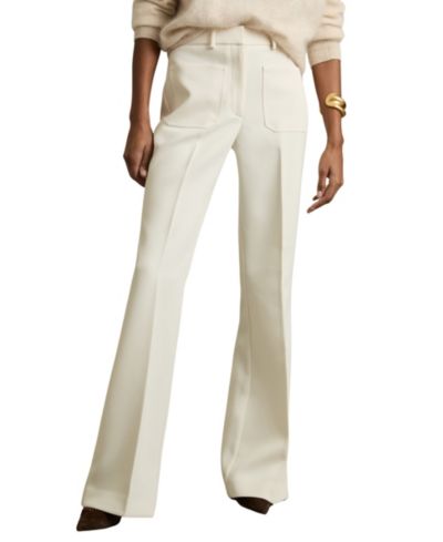 REISS Женские брюки flared из ткани twill с накладными карманами
