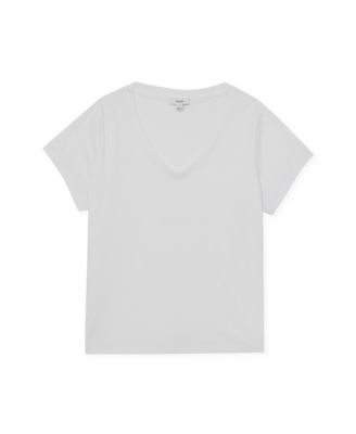 REISS Women's Luna Cotton V-Neck T-Shirt