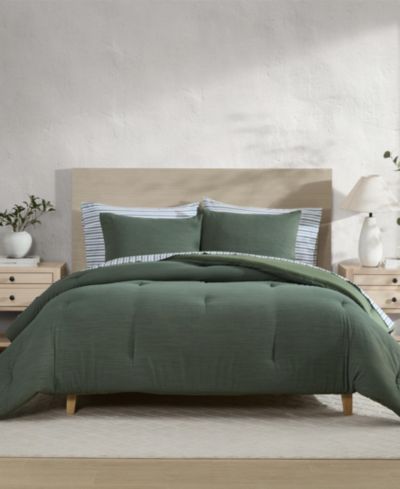 Nautica Herringbone Jacquard Chenille Solid 3-Pc. Comforter Set, Full/Queen