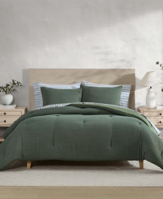 Nautica Herringbone Jacquard Chenille Solid 3-Pc. Comforter Set, King