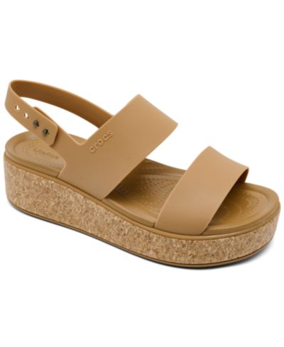 Crocs Женские сандалии Brooklyn Cork Low Wedge
