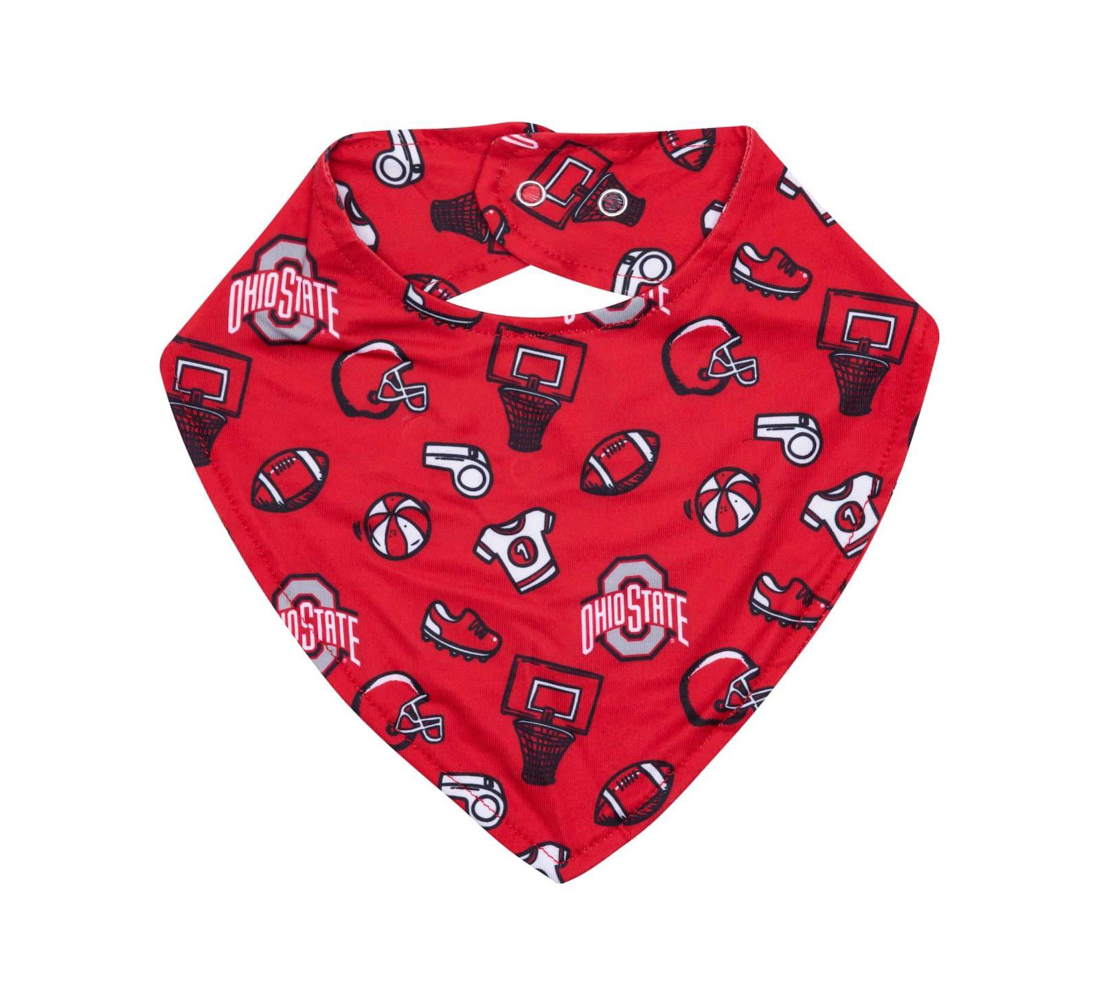 Слюнячок ZooZatz Scarlet Ohio State Buckeyes All Over Print Детский