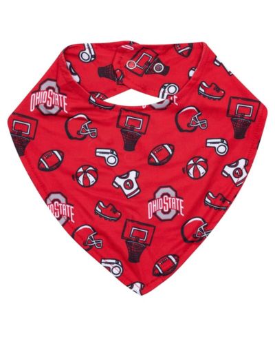 Слюнячок ZooZatz Scarlet Ohio State Buckeyes All Over Print Детский