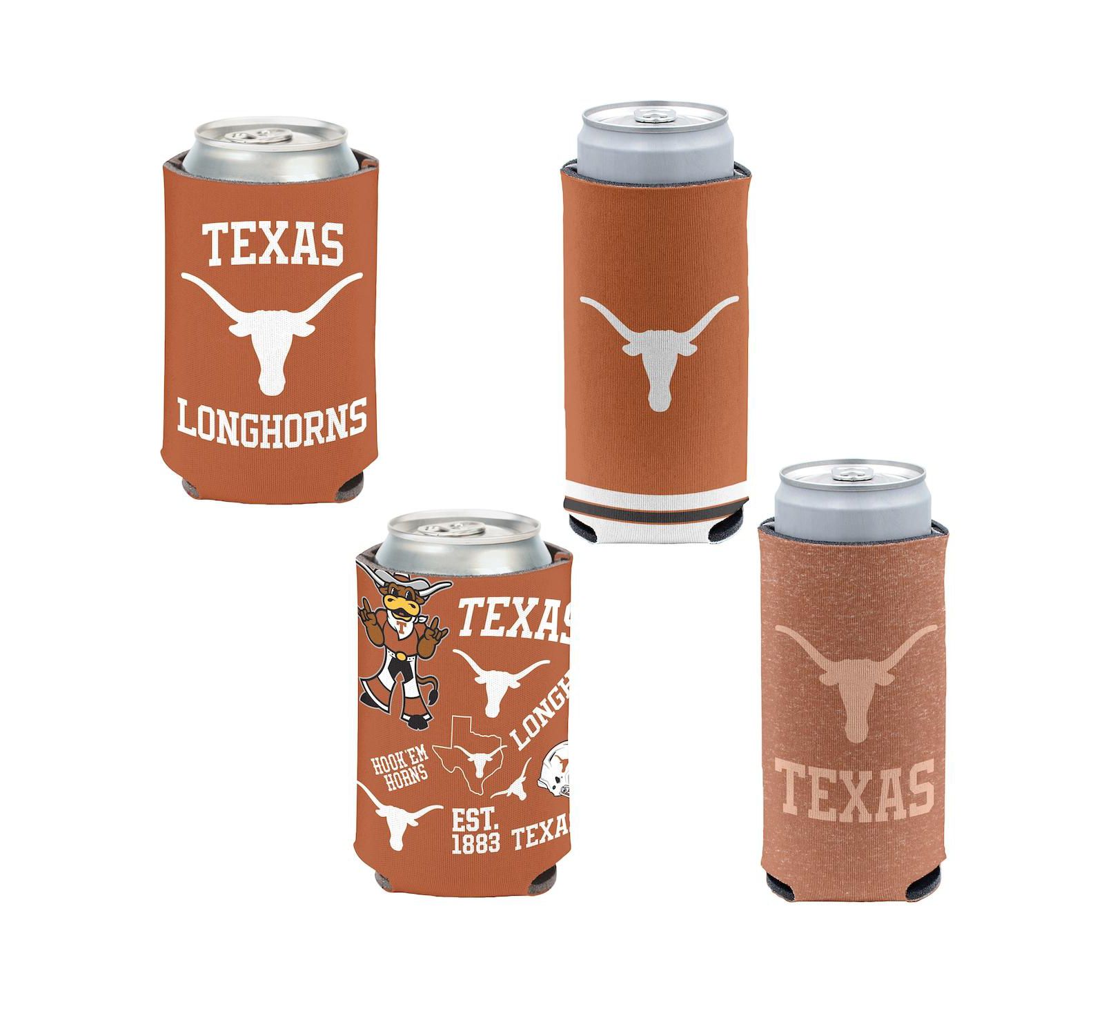 Wincraft Texas Longhorns 4-Pack 12oz. Can Slim Can Cooler Set