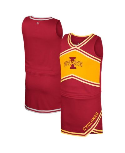 Костюм чирлидерши Colosseum Big Girls 2-Piece Cardinal Iowa State Cyclones: топ и юбка