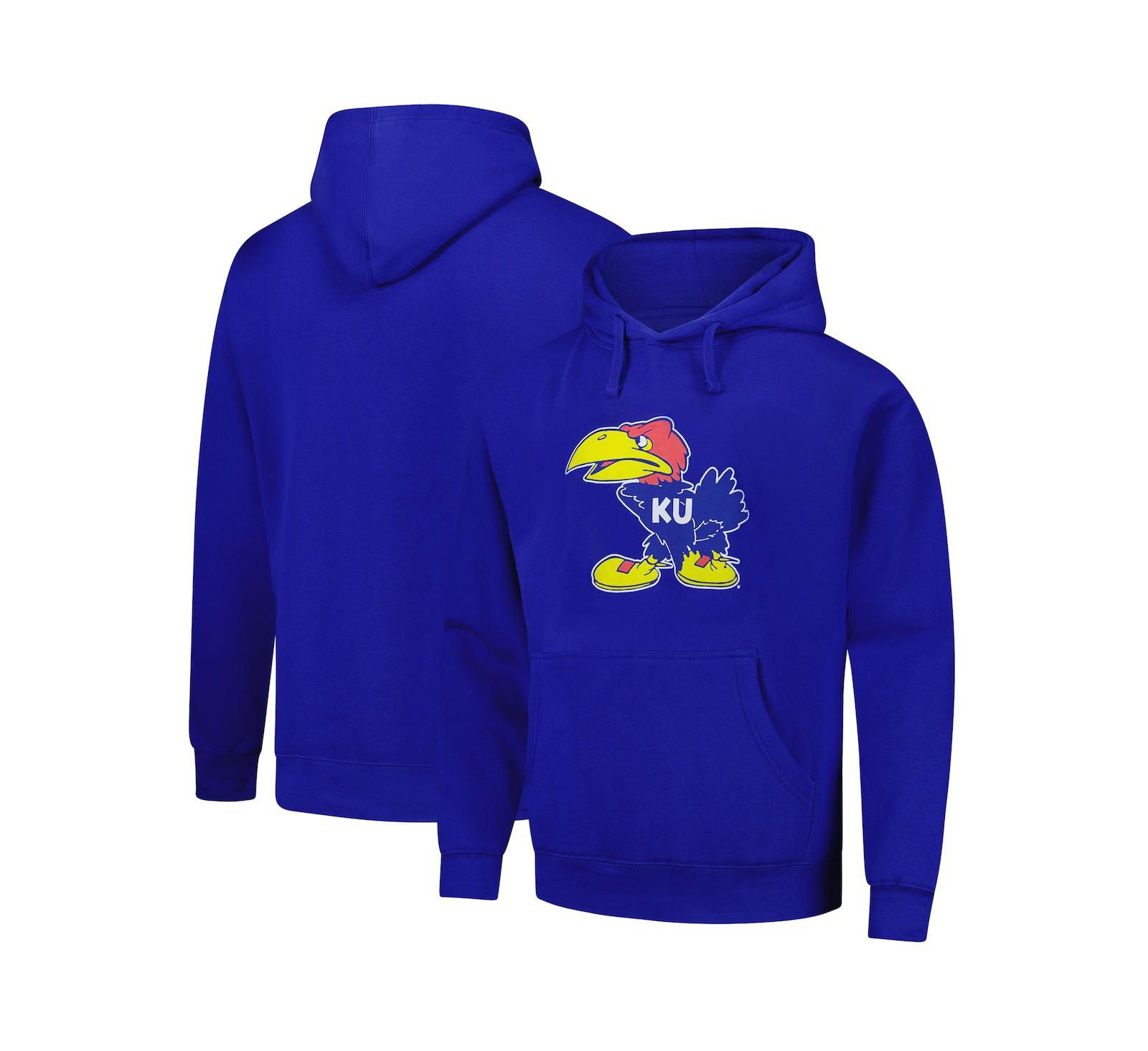 Мужское худи League Collegiate Wear Fleece 2.0 с логотипом Royal Kansas Jayhawks