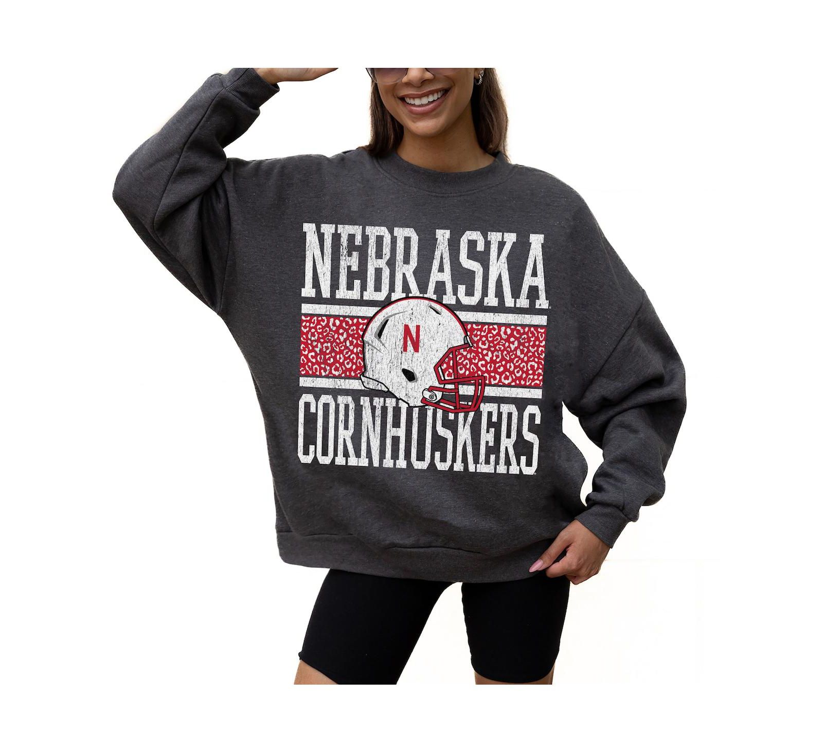 Gameday Couture Women's Charcoal Nebraska Huskers Premium Fleece Pullover Sweatshirt