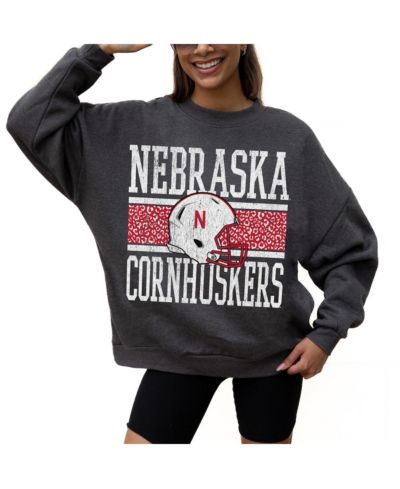 Gameday Couture Women's Charcoal Nebraska Huskers Premium Fleece Pullover Sweatshirt