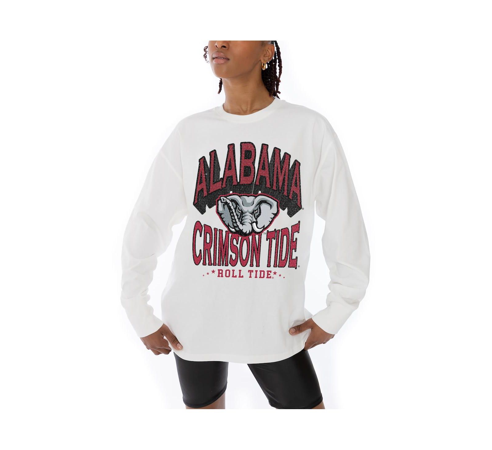 Gameday Couture Женская футболка Alabama Crimson Tide Midweight Oversized Long Sleeve White