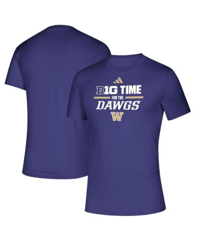 Adidas Мужская фиолетовая футболка Washington Huskies B1G Time for the Dawgs