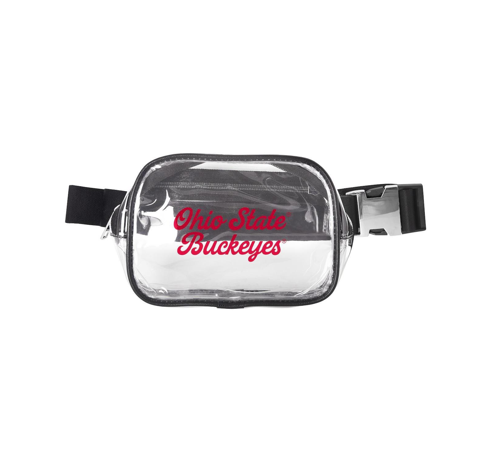 Logo Brands Ohio State Buckeyes Clear Belt Bag