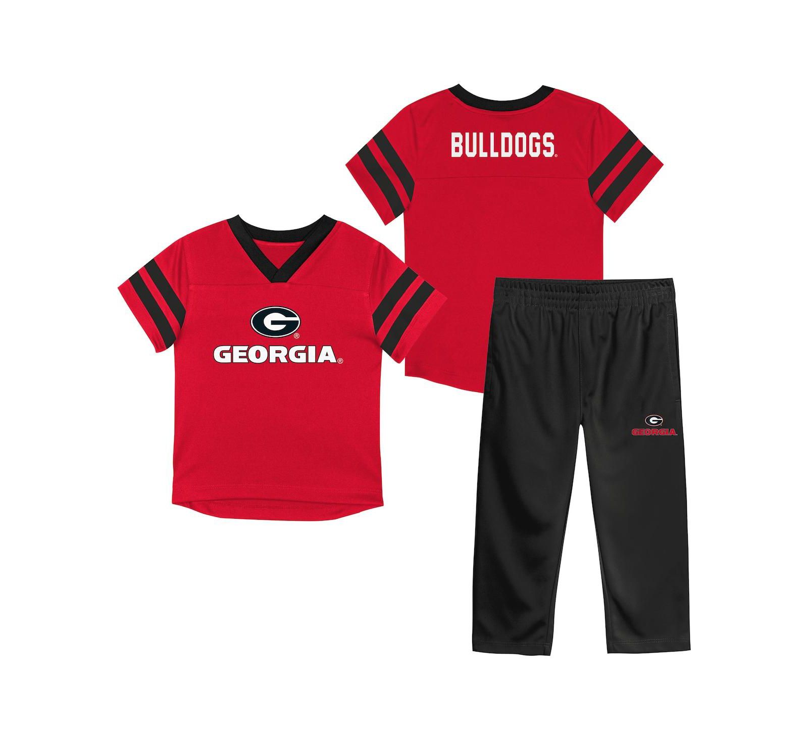 Комплект из 2 предметов Outerstuff Georgia Bulldogs Team Logo Red Zone для малышей