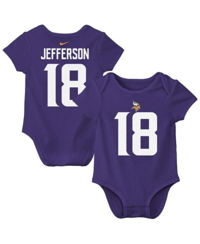Боди Nike Baby Boys and Girls Justin Jefferson Purple Minnesota Vikings