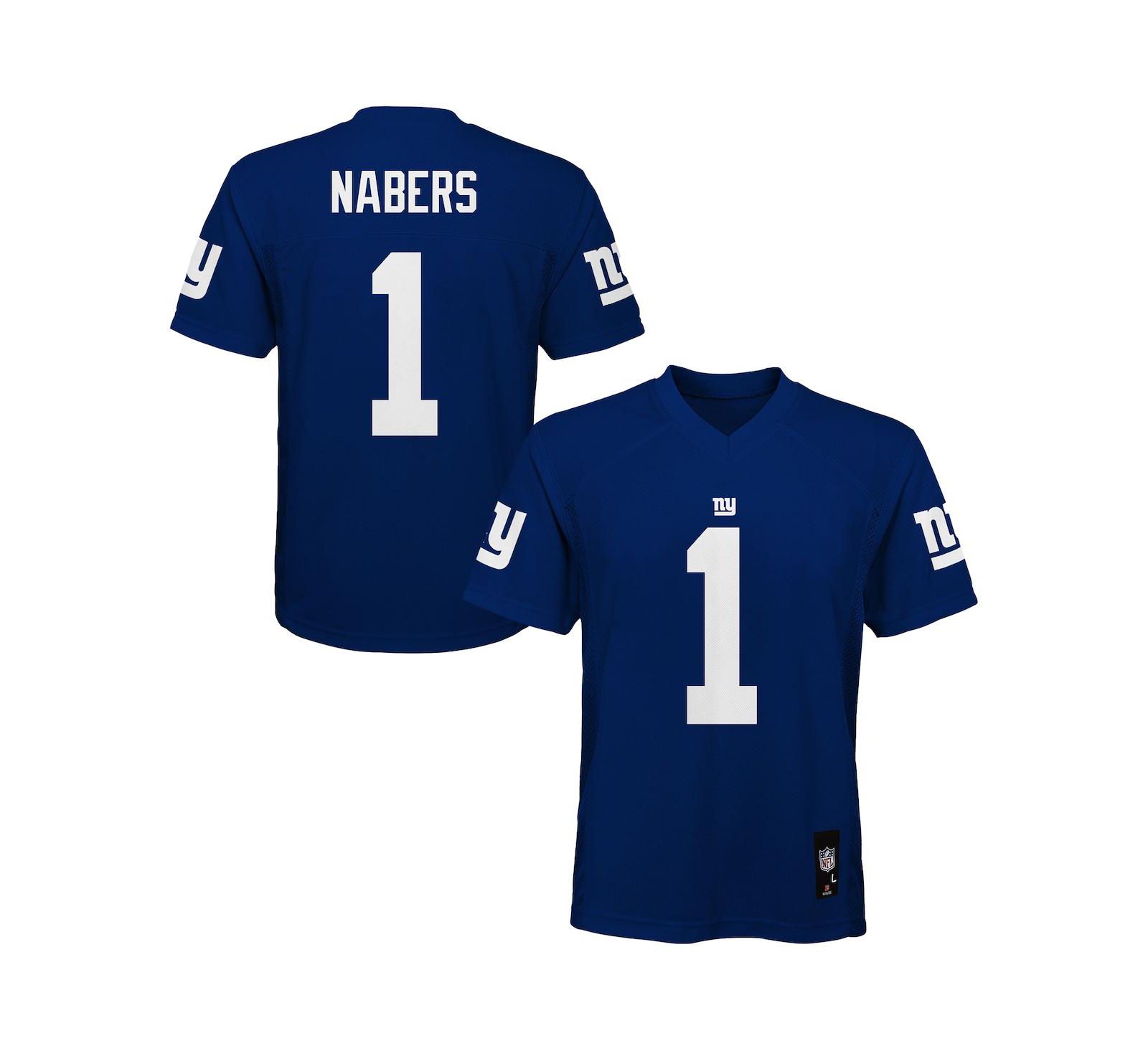 Детская джерси Outerstuff Malik Nabers Royal New York Giants Replica