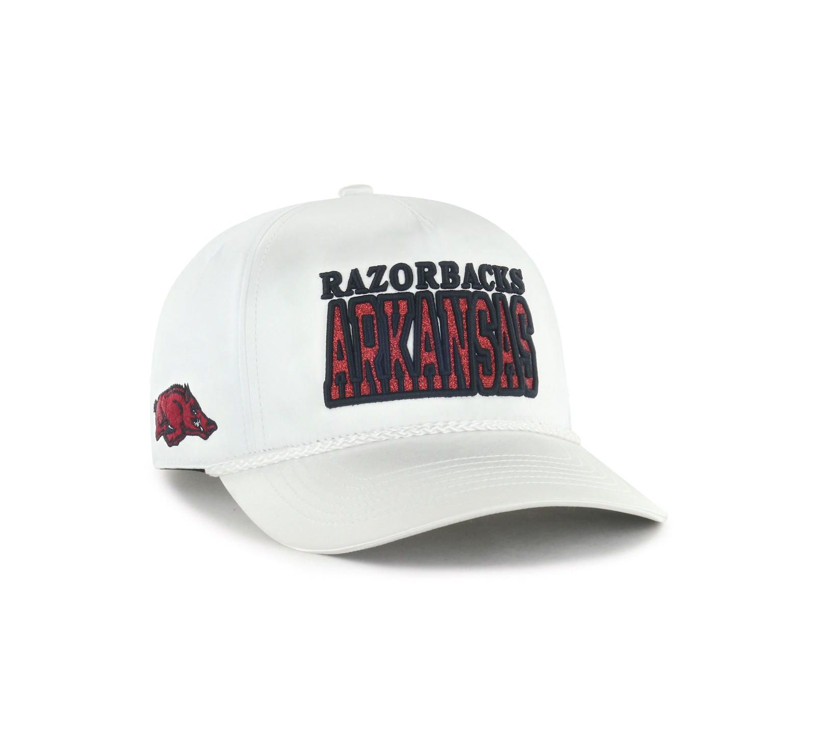 Женская кепка '47 Brand White Arkansas Razorbacks Outspoken Hitch Adjustable Hat
