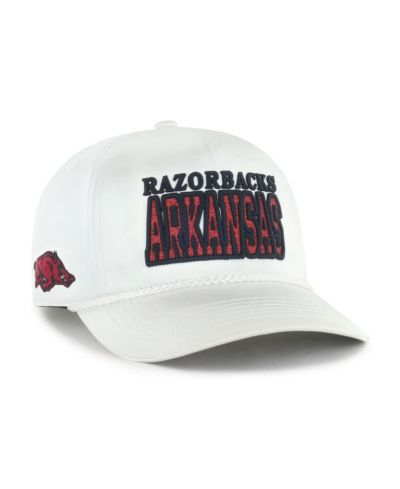 Женская кепка '47 Brand White Arkansas Razorbacks Outspoken Hitch Adjustable Hat