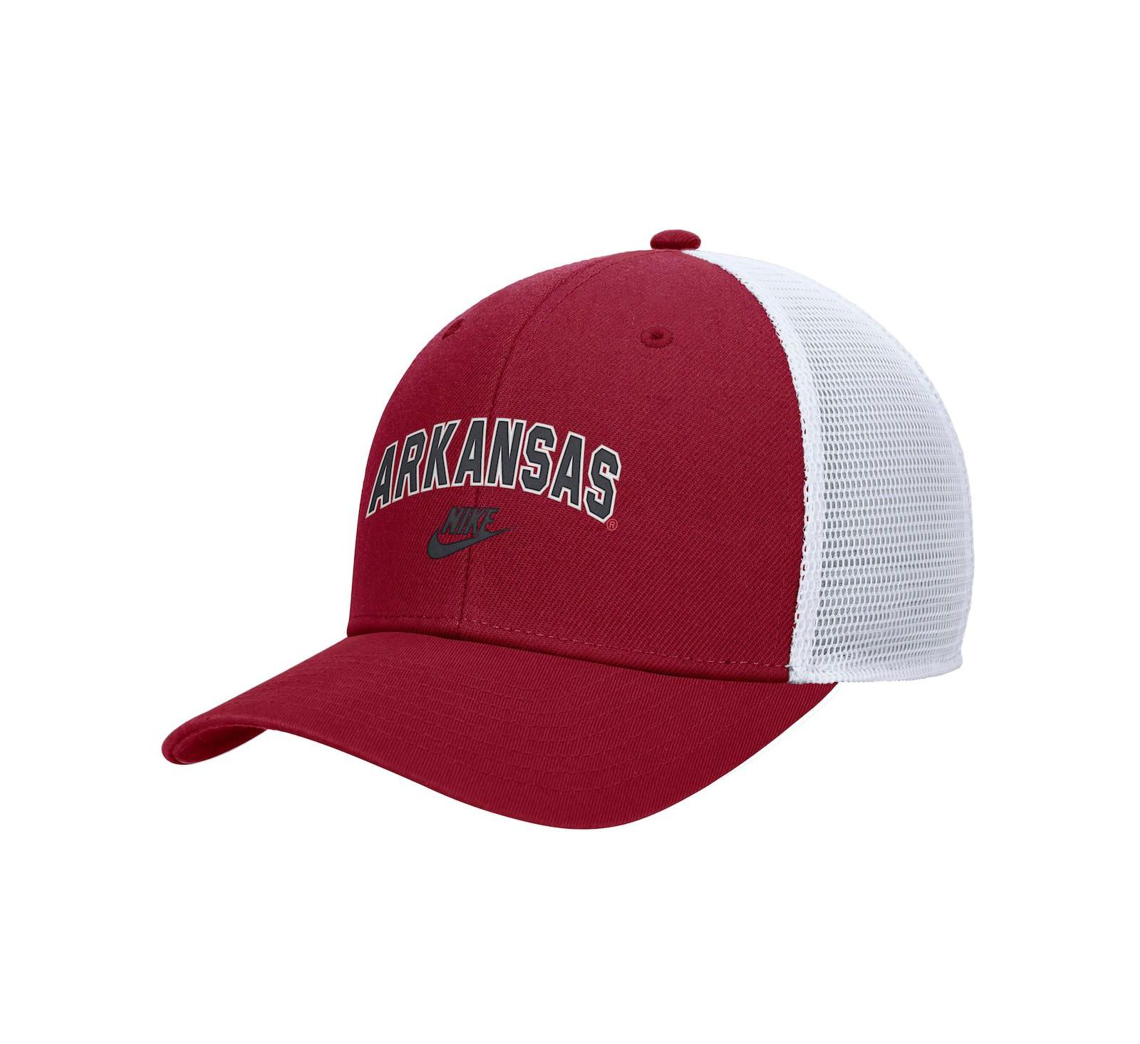 Мужская кепка Nike Arkansas Razorbacks Arch Rise Performance Trucker Adjustable