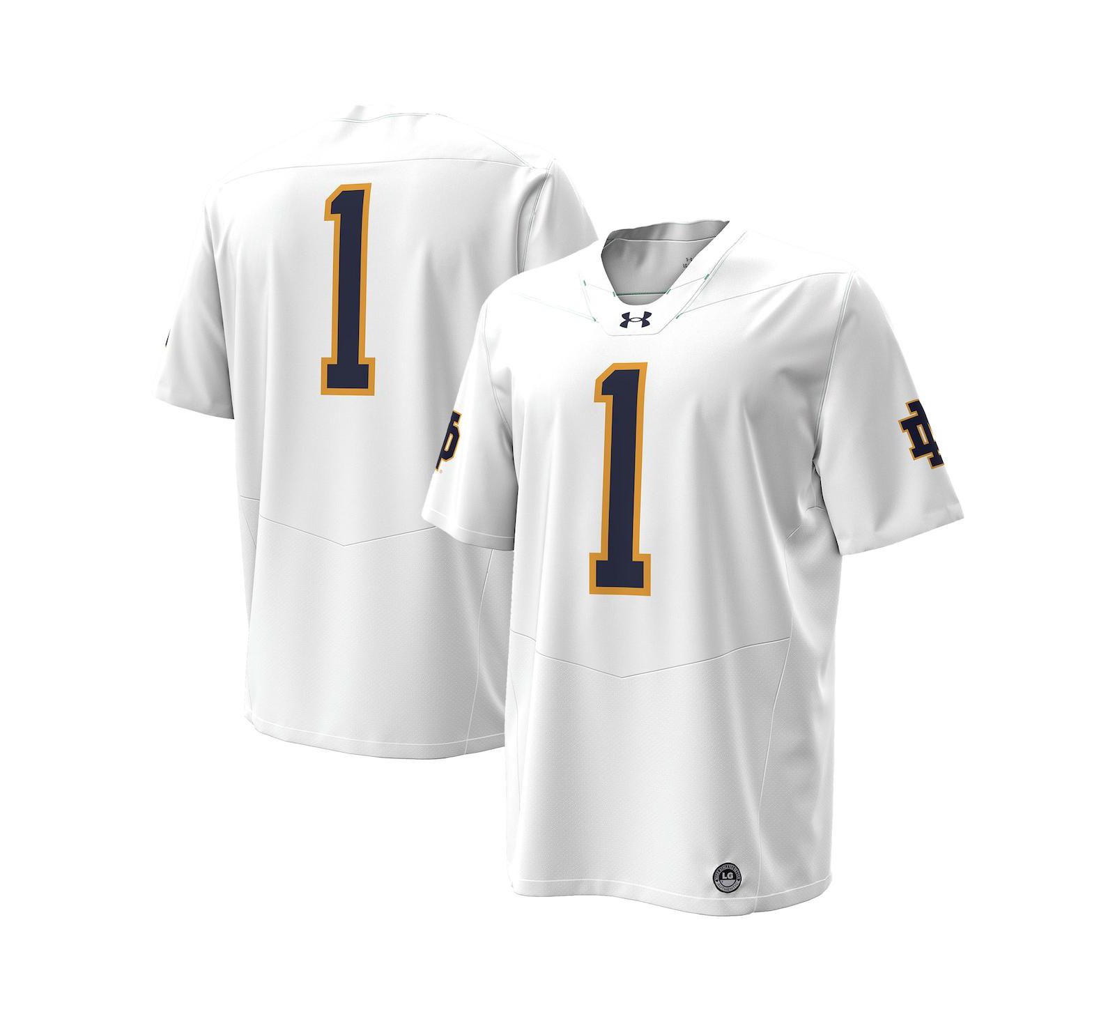 Under Armour Men's White Notre Dame Fighting Irish Premier Football Jersey