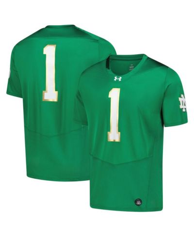Мужская реплика джерси Under Armour Notre Dame Fighting Irish, зеленая