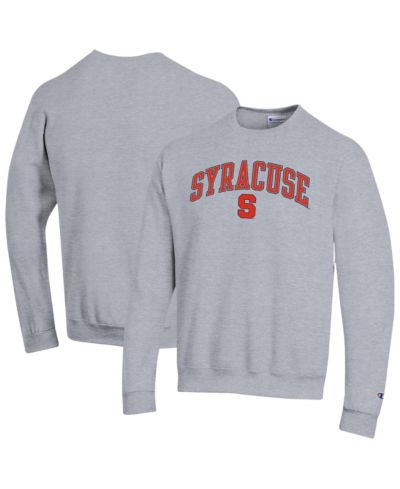 Мужское свитшот Champion Syracuse Orange Arch Over Logo Pullover серого цвета с меланжем