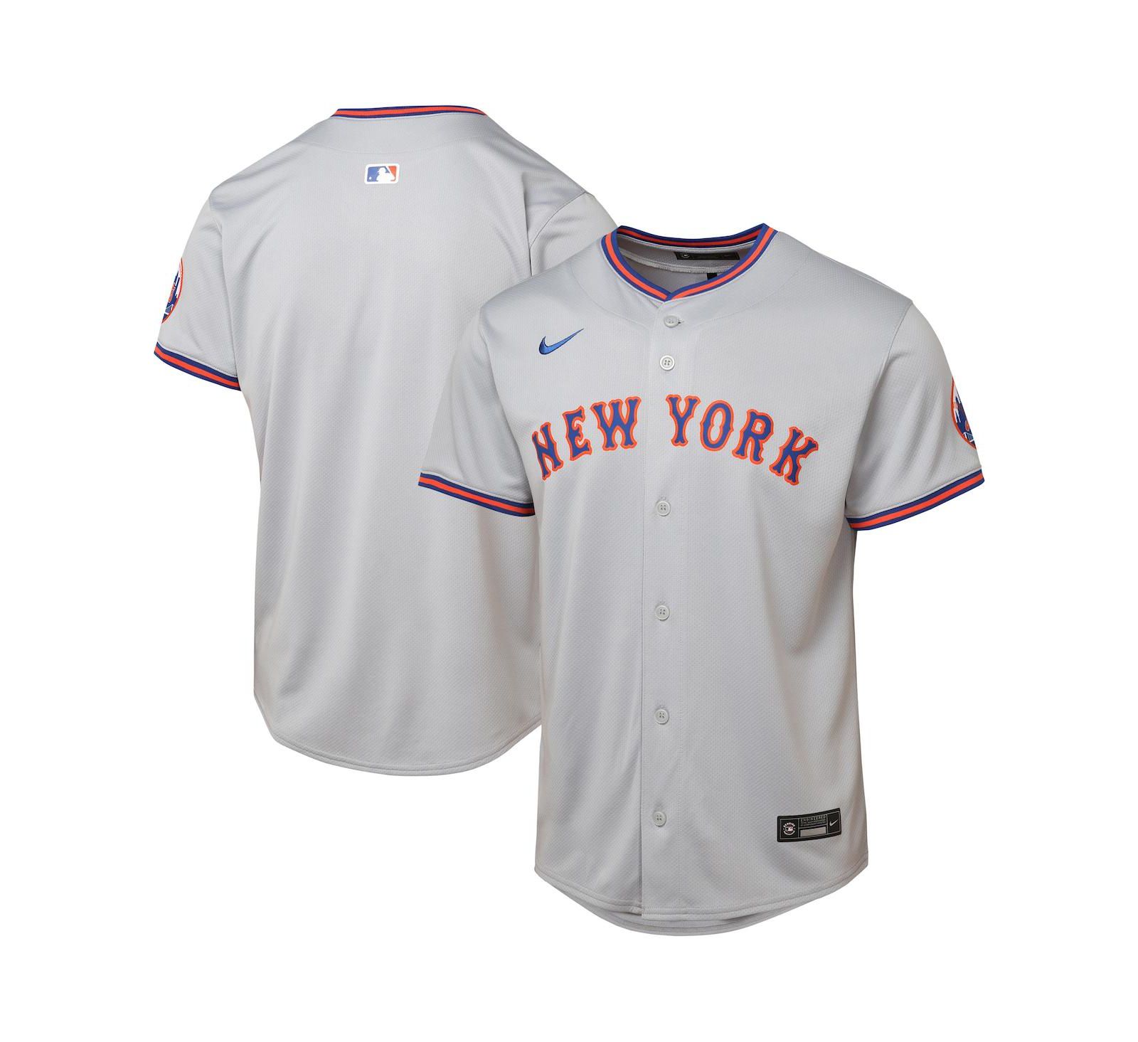 Детская джерси Nike Gray New York Mets Road Limited