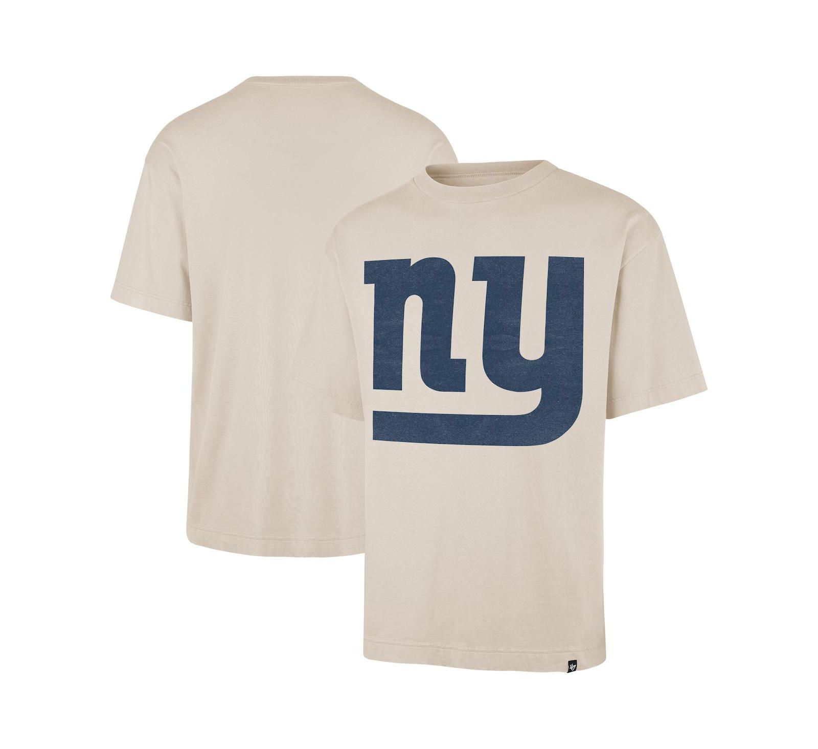 '47 Brand Men's Tan New York Giants Bouldering Imprint Ravine Foundation Throwback T-Shirt