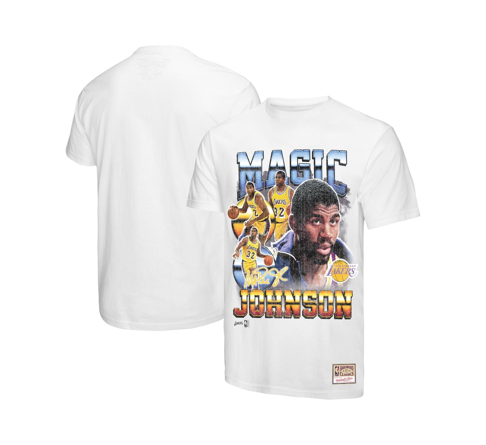 Mitchell & Ness Мужская футболка Magic Johnson White Los Angeles Lakers