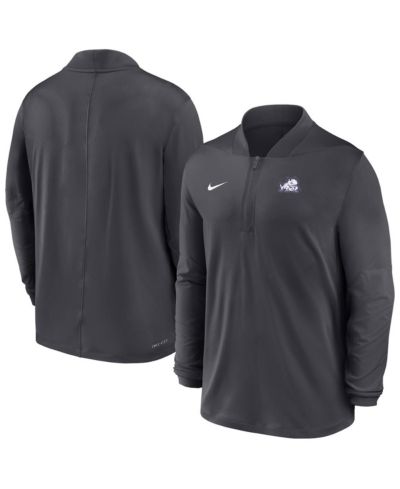 Nike Men's Anthracite TCU Horned Frogs Dri-FIT Half-Zip Pullover Sweatshirt