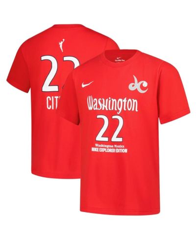 Nike Big Boys and Girls Sonia Citron Red Washington Mystics Explorer Edition Name & Number T-Shirt