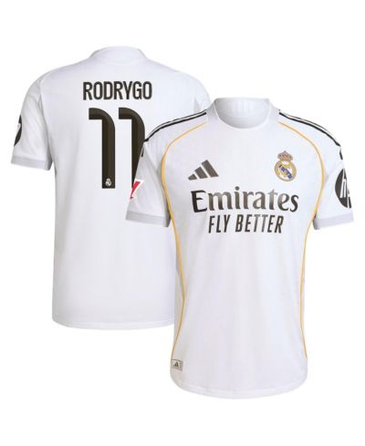Adidas Men's Rodrygo White Real Madrid 2025/26 Home Authentic Jersey