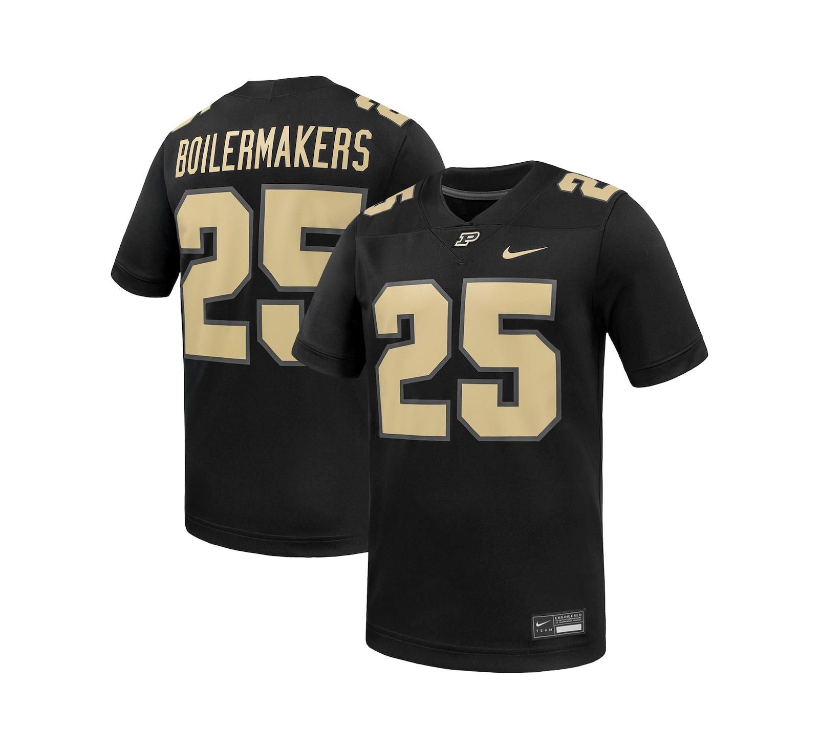 Мужская реплика джерси Nike Purdue Boilermakers Untouchable, черный, размер 25