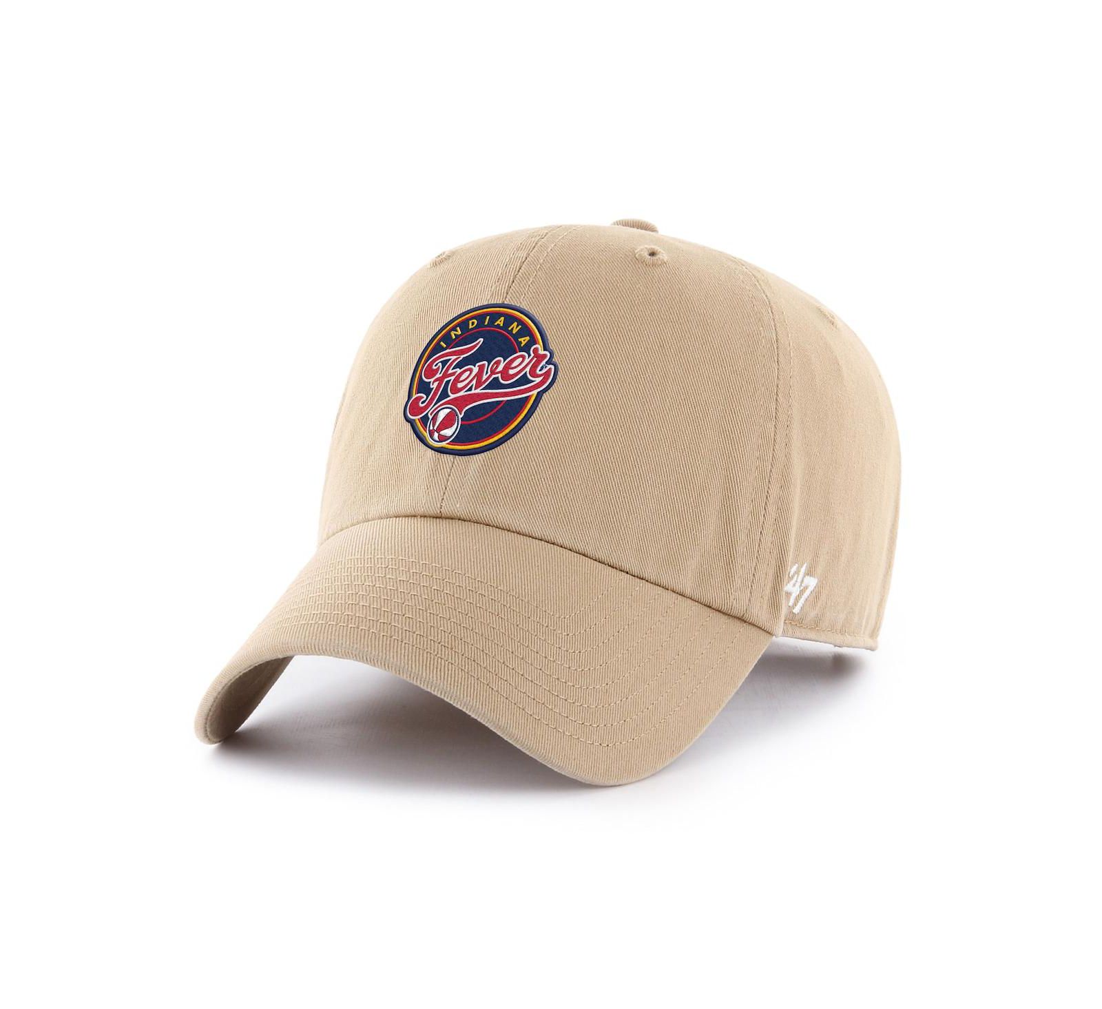 Кепка '47 Brand Men's Khaki Indiana Fever Core Logo Clean Up