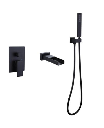 Greenspring Waterfall Single-Handle 2 Sprayer Wall Mount Bathtub Shower Faucet