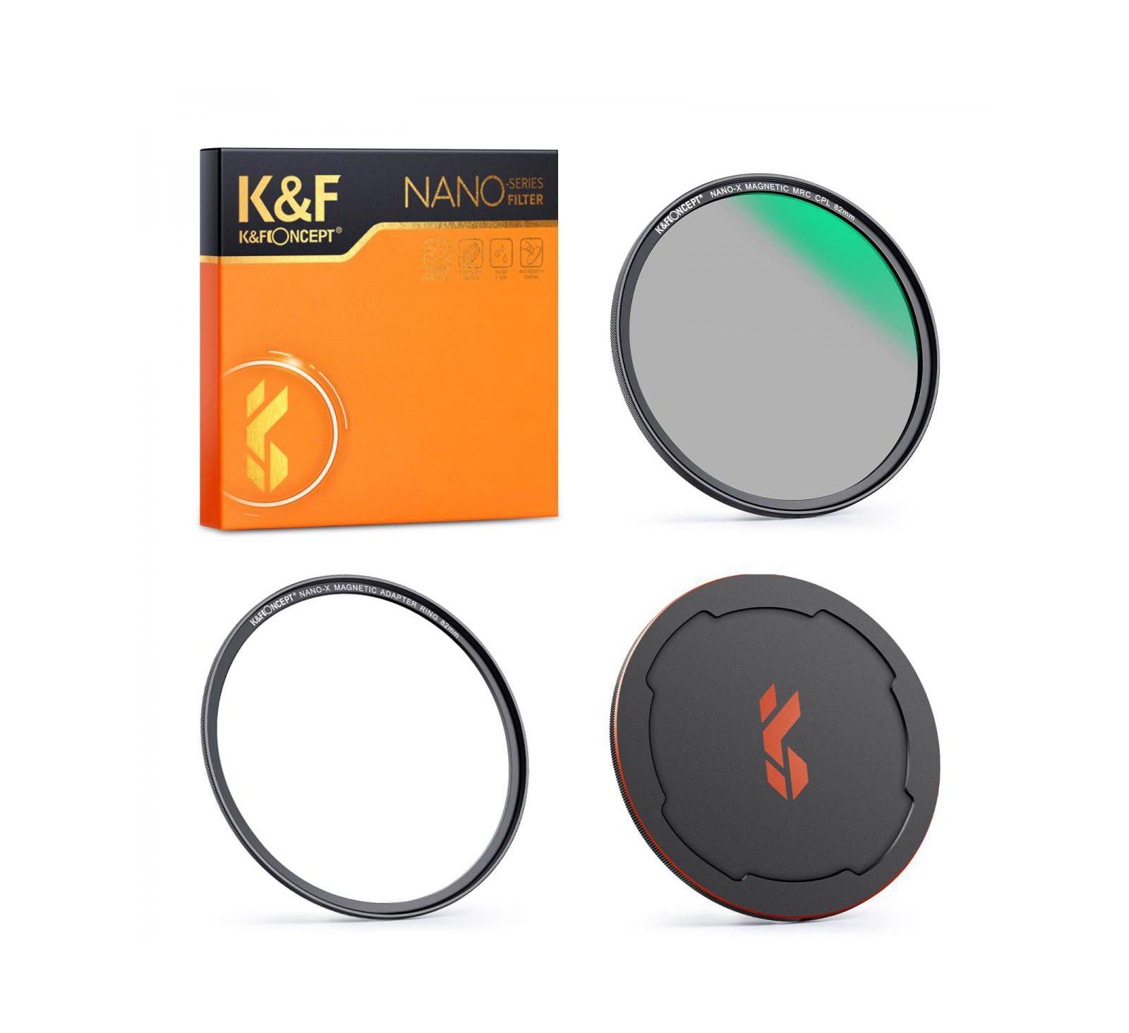 K&F Concept 62mm Nano-X CPL Magnetic Filter for Camera Lenses