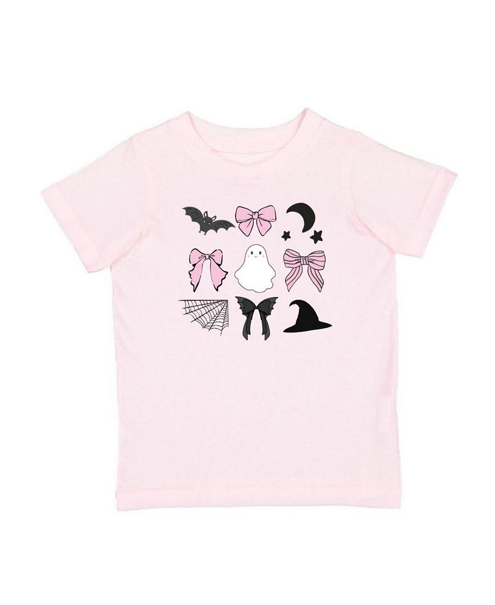 Sweet Wink Little and Big Girls Spooky Coquette Halloween Short Sleeve T-Shirt