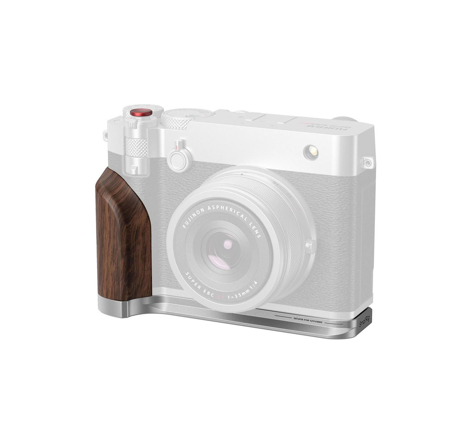 Smallrig 5265 Arca-Swiss Quick Release Wooden Handle Mount Plate for Fujifilm GFX100RF