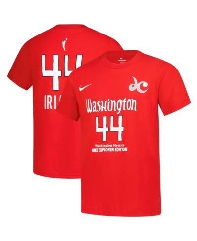 Nike Big Boys and Girls Kiki Iriafen Red Washington Mystics Explorer Edition Name & Number T-Shirt