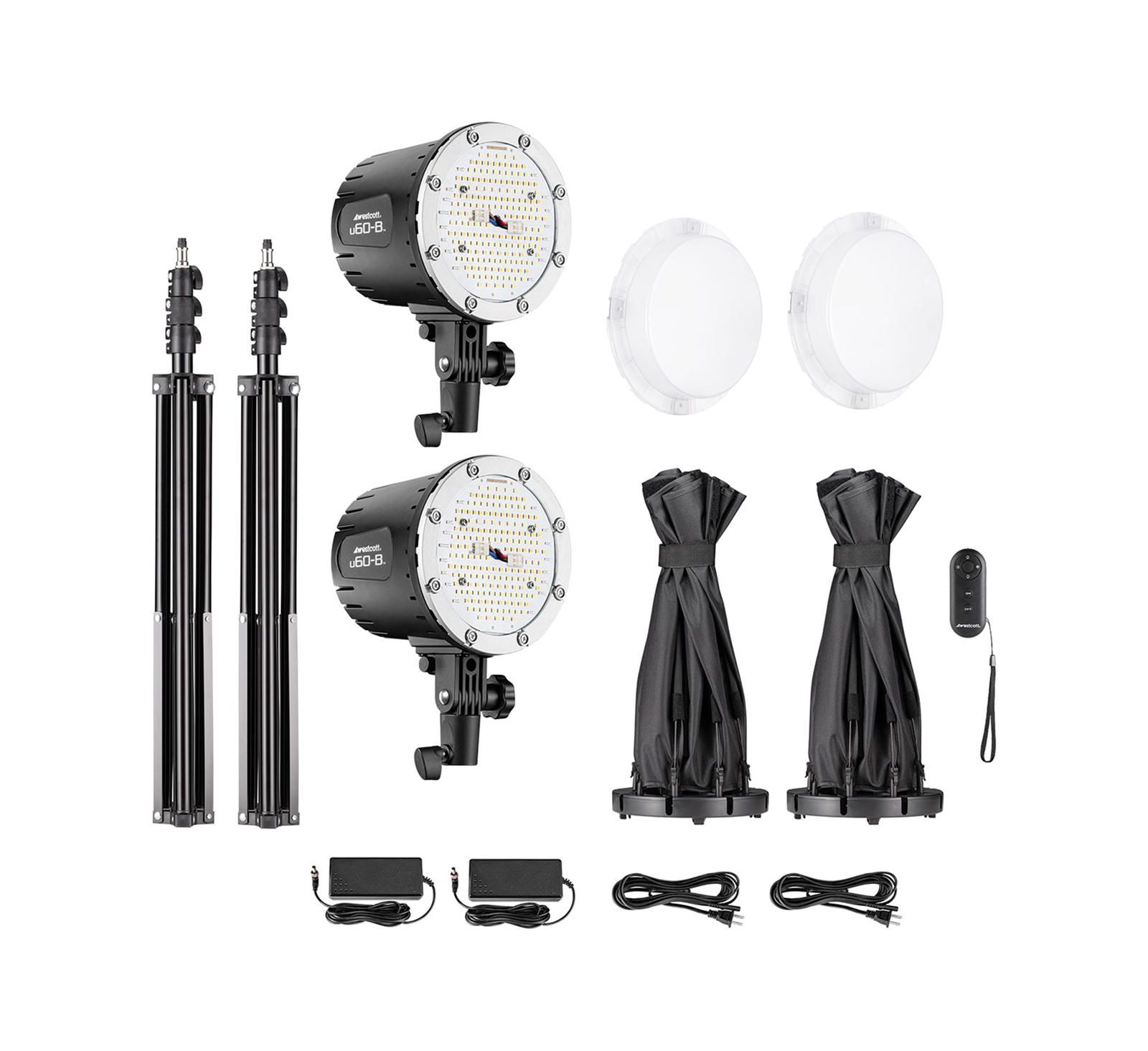 Westcott U60-B 60W Bi-Color LED 2-Light Softbox Kit